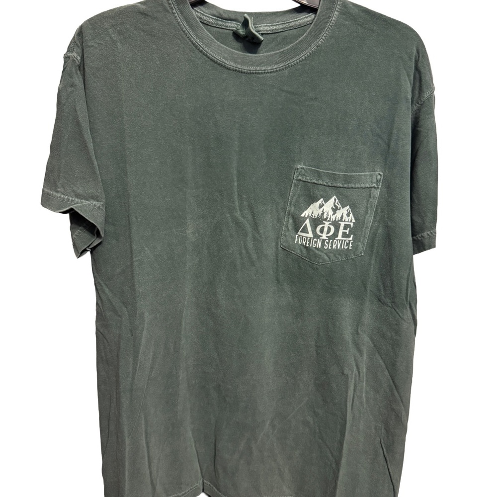 Delta Phi Epsilon Sorority University Greek Life Comfort Colors Tee Shirt, Med
